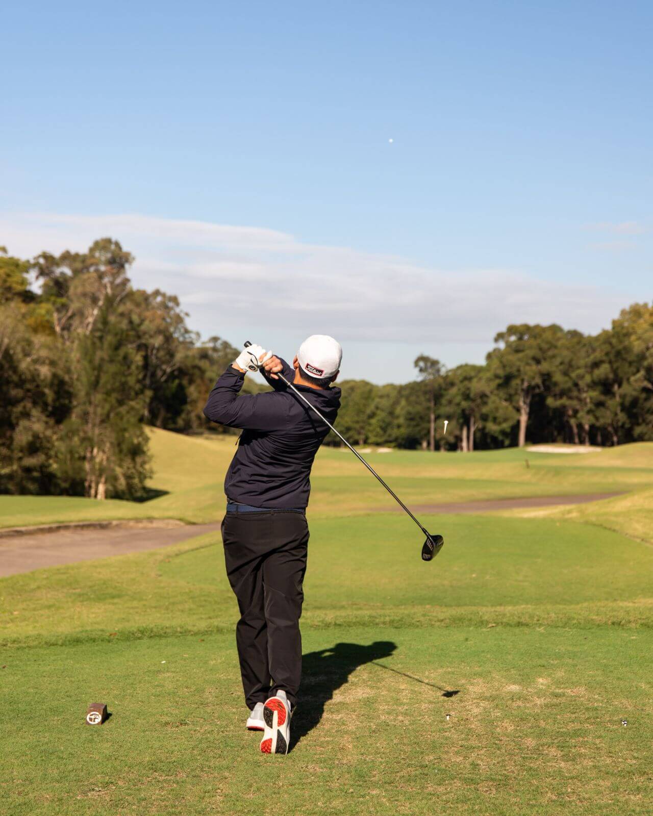 Golf player Swing at Lexus of Chatswood golf event