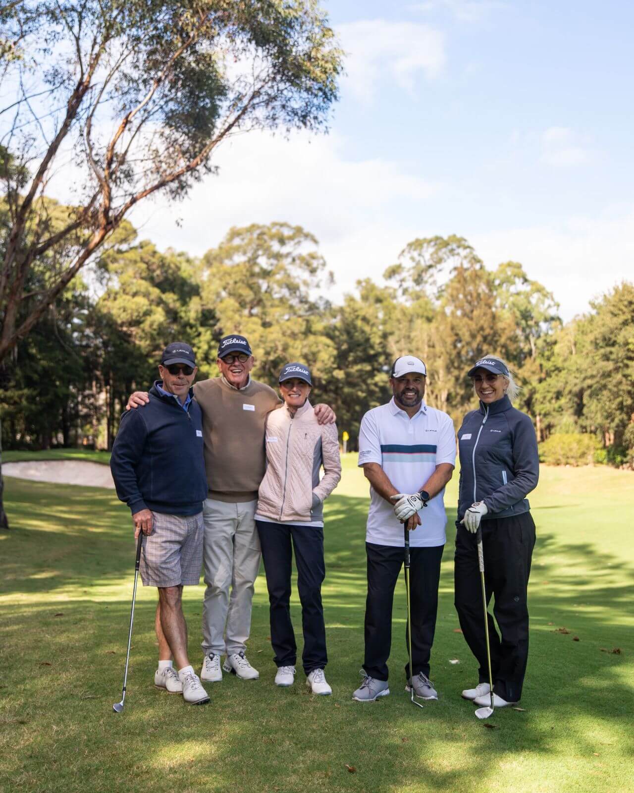 Phil McCarroll and other golf payers at Lexus of Chatswood Golf event