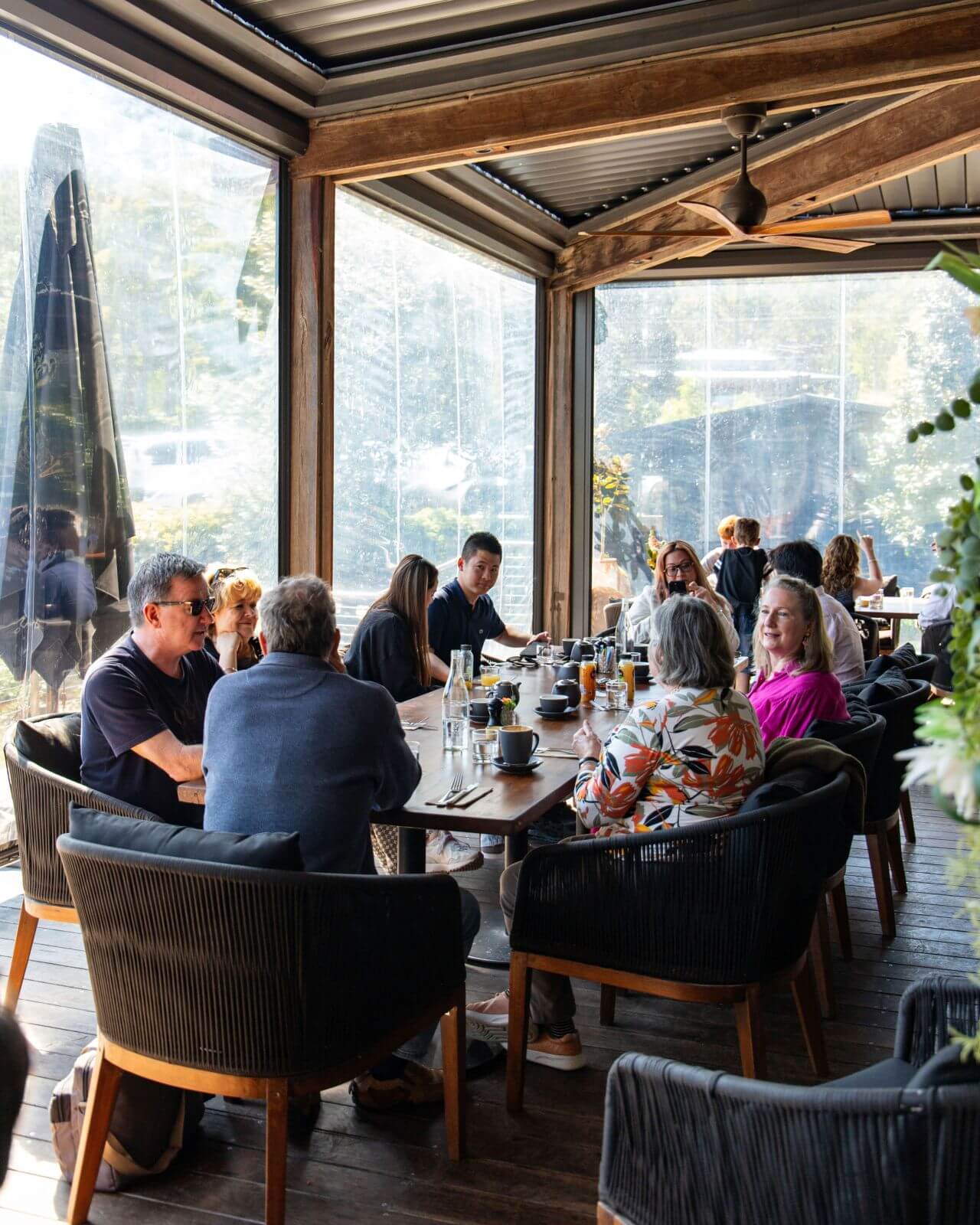 Lexus of Chatswood Drive the Range event: customers having breakfast