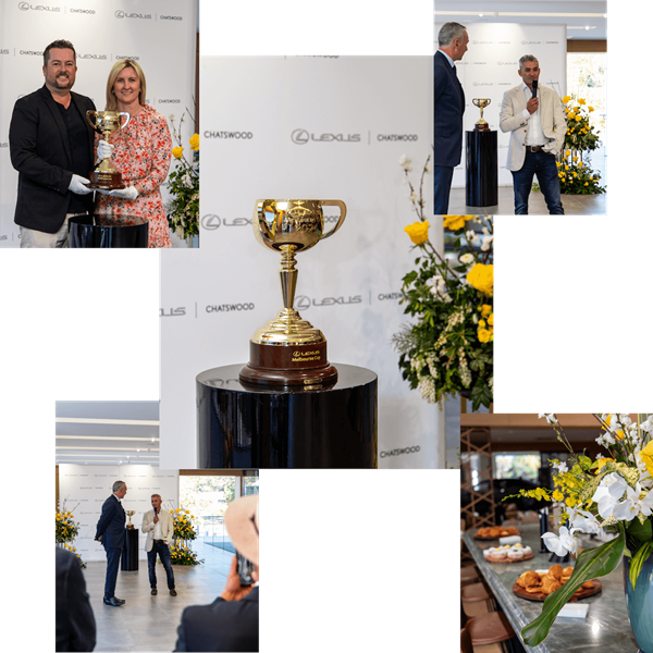 montage of Lexus Melbourne cup images