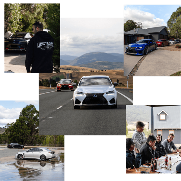 Montage of images from the 2024 Lexus F Festival