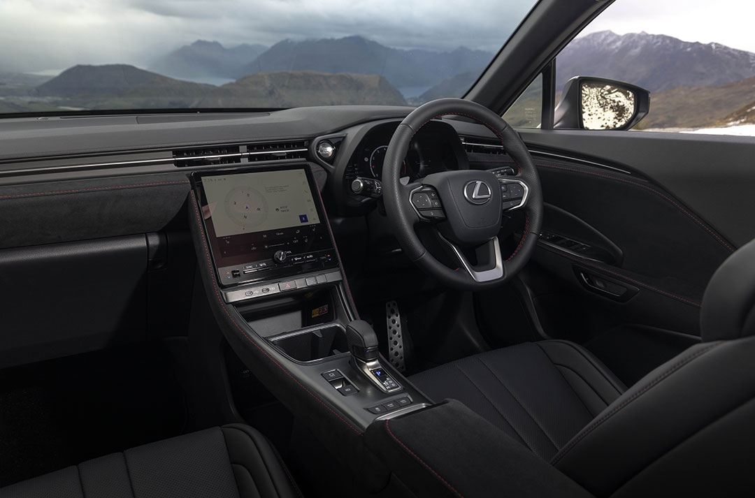 The interior drivers cockpit of the LBX Morizo RR