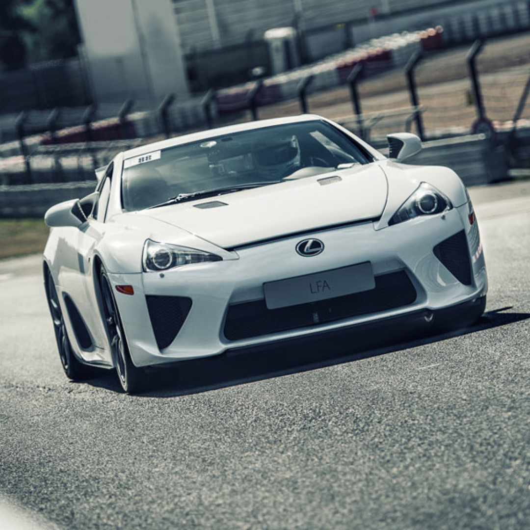 Lexus LFA on the racetrack