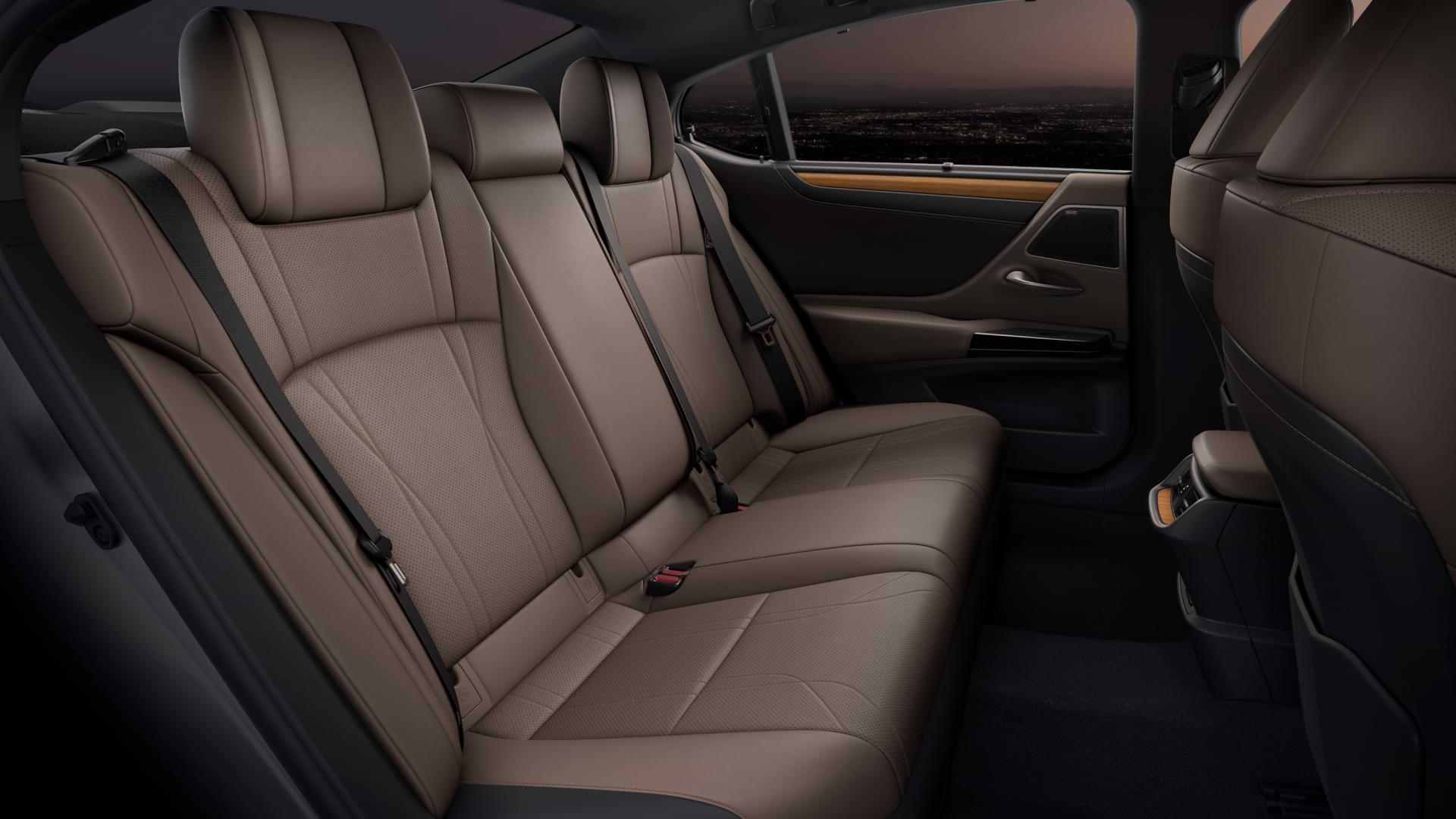 Backseats of 2021 Lexus ES